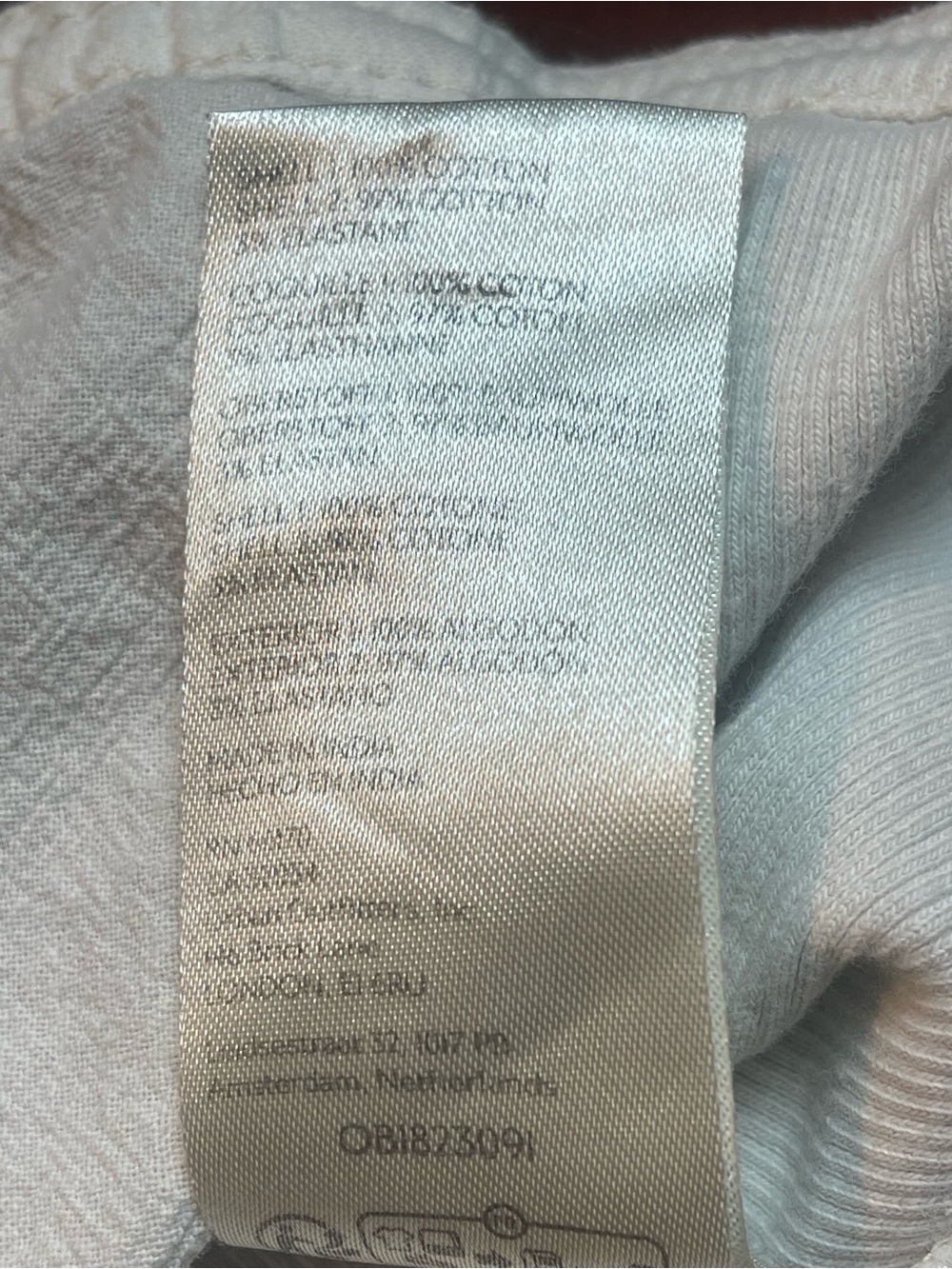 Free People We The Free Tiny Woven Top Cream Ribbed Contrast Stitch Shacket M - Picture 12 of 13